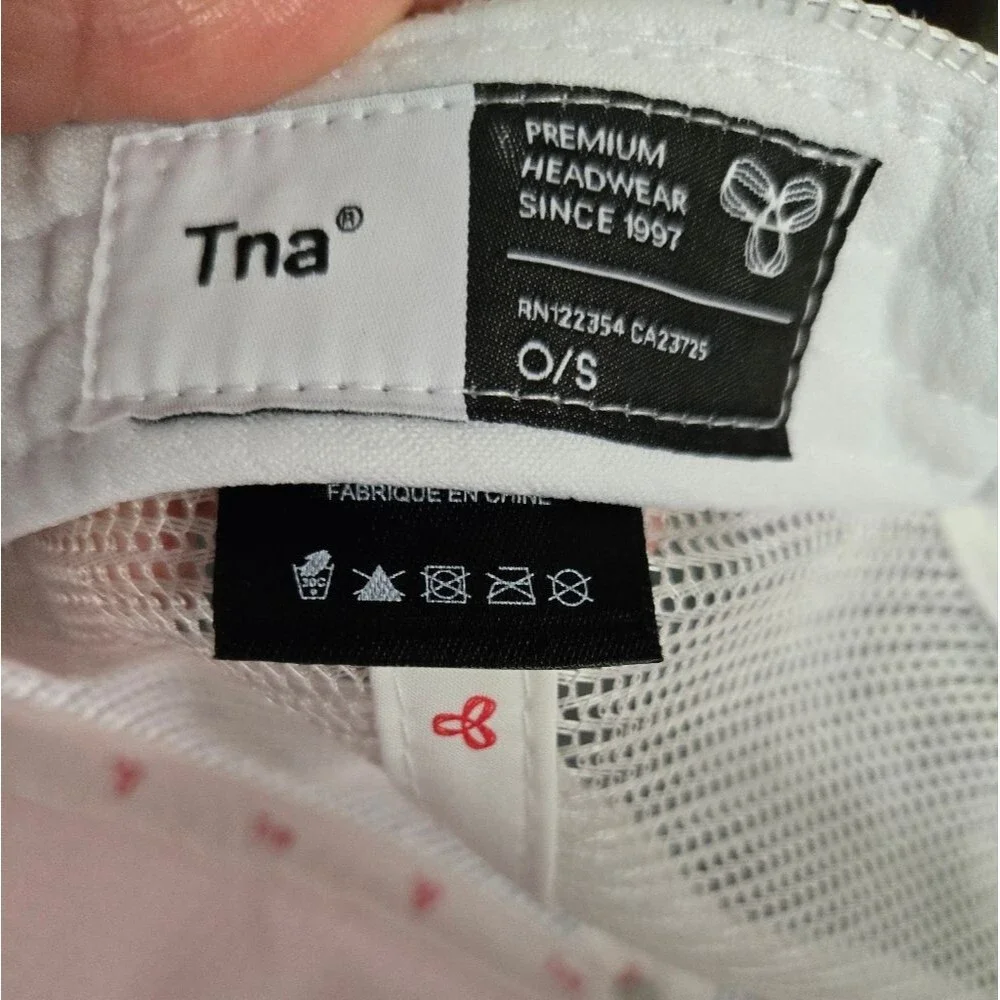 TNA Sporting Goods Red Pink & White Trucker Cap Hat Adjustable O/S